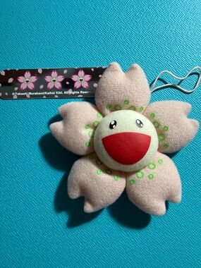 Takashi Murakami Cherry Blossom Sakura Plush Mascot Bag Charm